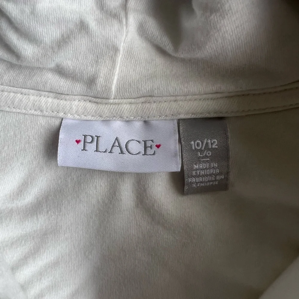 The Children's Place White and Pink Cozy Sherpa Jacket